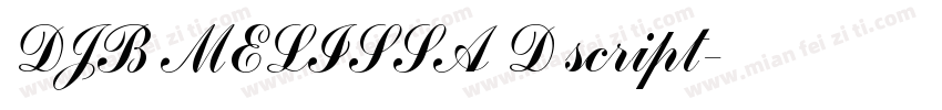 DJB MELISSA D script字体转换
